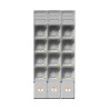 Gabinete GENROD columna 12 medidores monofásico pvc