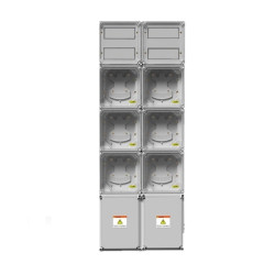 Gabinete GENROD columna 6 medidores monofásico pvc
