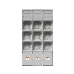 Gabinete GENROD columna 9 medidores monofásico pvc