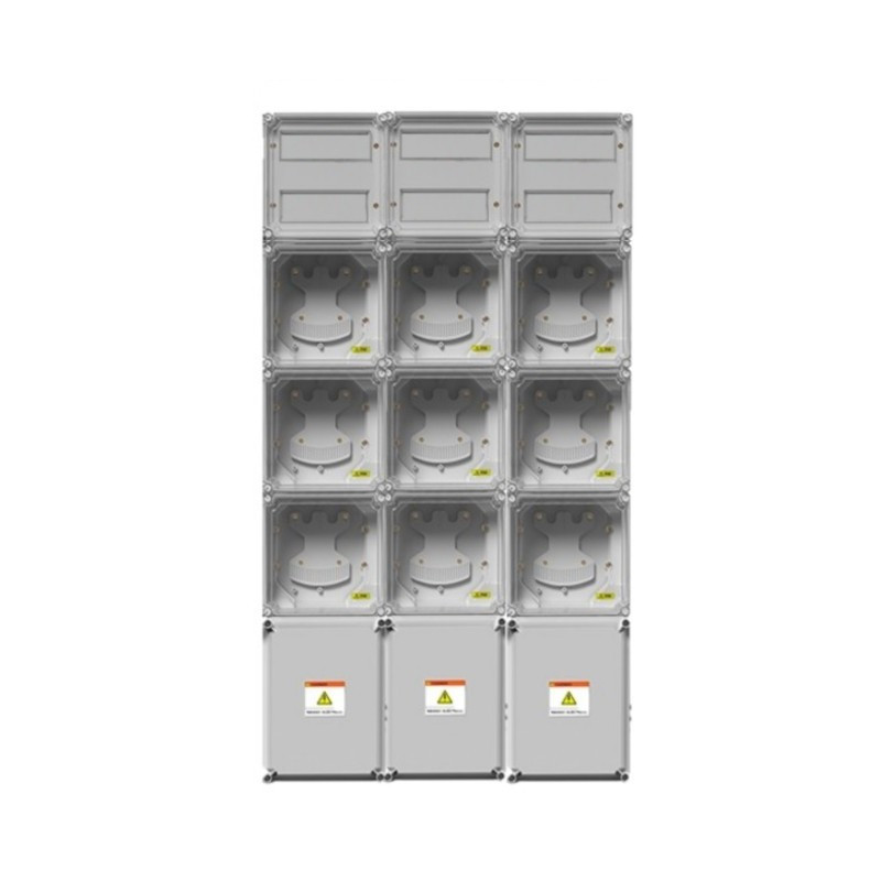 Gabinete GENROD columna 9 medidores monofásico pvc