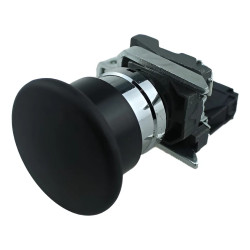 Pulsador de emergencia CNC LAY4-BC21 1nc 40mm hongo negro metalico