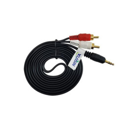 Cable NISUTA para audio 3.5 a 2 RCA 1,8m