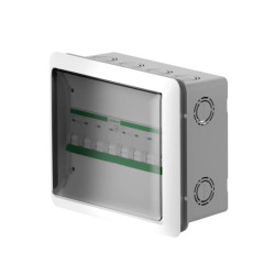 Caja para térmicas SISTELECTRIC 8 módulos embutir blanco