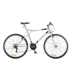 Bicicleta MTB FUTURA TECHNO FS rodado 26 cuadro de acero blanca