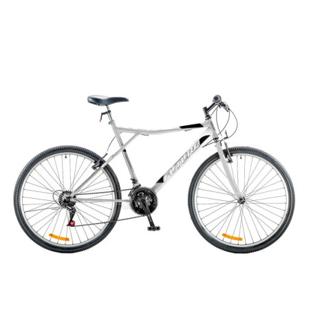 Bicicleta MTB FUTURA TECHNO FS rodado 26 cuadro de acero blanca