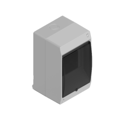 Caja para térmicas SISTELECTRIC 4 módulos exterior gris
