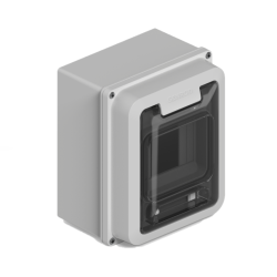 Caja para térmicas SISTELECTRIC 4 módulos exterior blanco