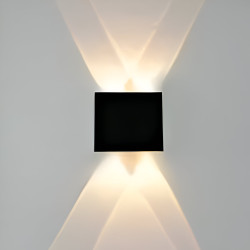 Aplique led 180° ILUMINACIÓN SIGMA con lupa 4W blanco dinámico negro