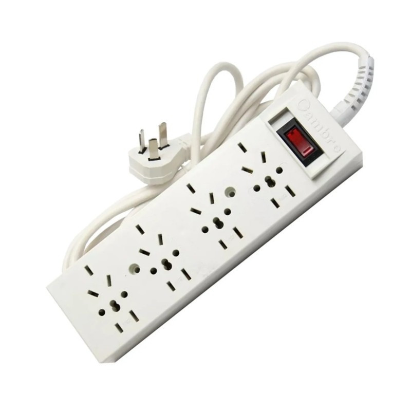 Prolongador CAMBRE 4 tomas 10A 220V 3 metros base multiple Prolongador CAMBRE 4 tomas 10A 220V 3 metros base multiple