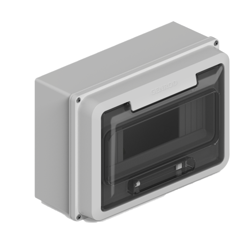 Caja para térmicas SISTELECTRIC 9 módulos exterior gris Caja para térmicas SISTELECTRIC 9 módulos exterior gris