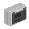 Caja para térmicas SISTELECTRIC 9 módulos exterior gris