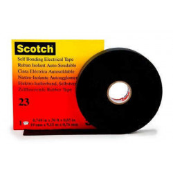 Cinta de goma autosoldable 3M scotch 23 media tension 19 mm x 4 m