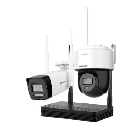 Kit Videovigilancia HIKVISION DS-J142I/NKS422W03H + cámara domo + bullet IP 2MP IP66 + NVR 4 Canales
