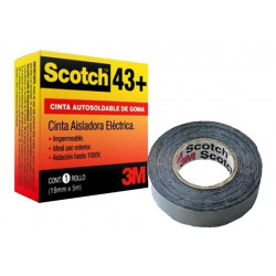 Cinta de goma autosoldable 3m scotch 43 baja tension 19...