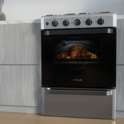 Cocina DREAN CD5603AI0 Multigas 56cm 4 hornallas acero inoxidable
