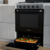 Cocina DREAN CD5603AI0 Multigas 56cm 4 hornallas acero inoxidable