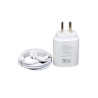 Cargador PRO21 USB-C 30W carga rápida blanco con cable
