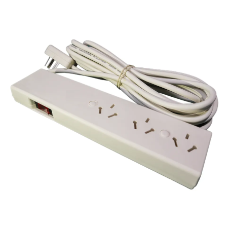 Prolongador binorma RICHI 10A 3 tomas 5 metros marfil
