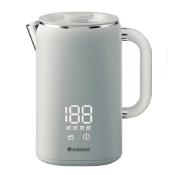 Pava eléctrica EVEREST ML-1703 1,7 Litros 1500W digital tactil blanca
