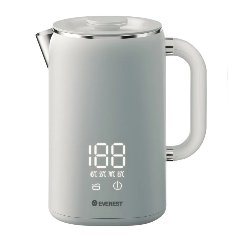 Pava eléctrica EVEREST ML-1703 1,7 Litros 1500W digital tactil blanca Pava eléctrica EVEREST ML-1703 1,7 Litros 1500W digital tactil blanca
