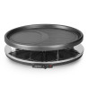 Parrilla racletera eléctrica ATMA RA918P 1400W 8 bandejas negra