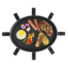 Parrilla racletera eléctrica ATMA RA918P 1400W 8 bandejas negra