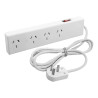 Prolongador RICHI 10A 4 tomas 1.5 metros marfil