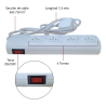 Prolongador multinorma EXULTT 10A 4 tomas 1.5 metros blanco