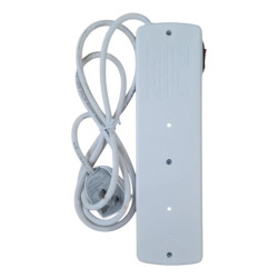 Prolongador multinorma EXULTT 10A 4 tomas 1.5 metros blanco