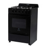 Cocina ESCORIAL MASTER CLASSIC BLACK gas licuado 56cm 4 hornallas negra