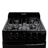 Cocina ESCORIAL MASTER CLASSIC BLACK gas licuado 56cm 4 hornallas negra