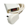 Prolongador binorma RICHI 10A 3 tomas + doble usb 1.5 metros marfil