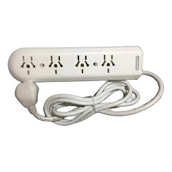 Prolongador multinorma KALOP 10A 4 tomas 2.5 metros blanco