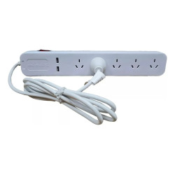 Prolongador SCHNEIDER 10A 5 tomas + 2 usb 1.5 metros blanco