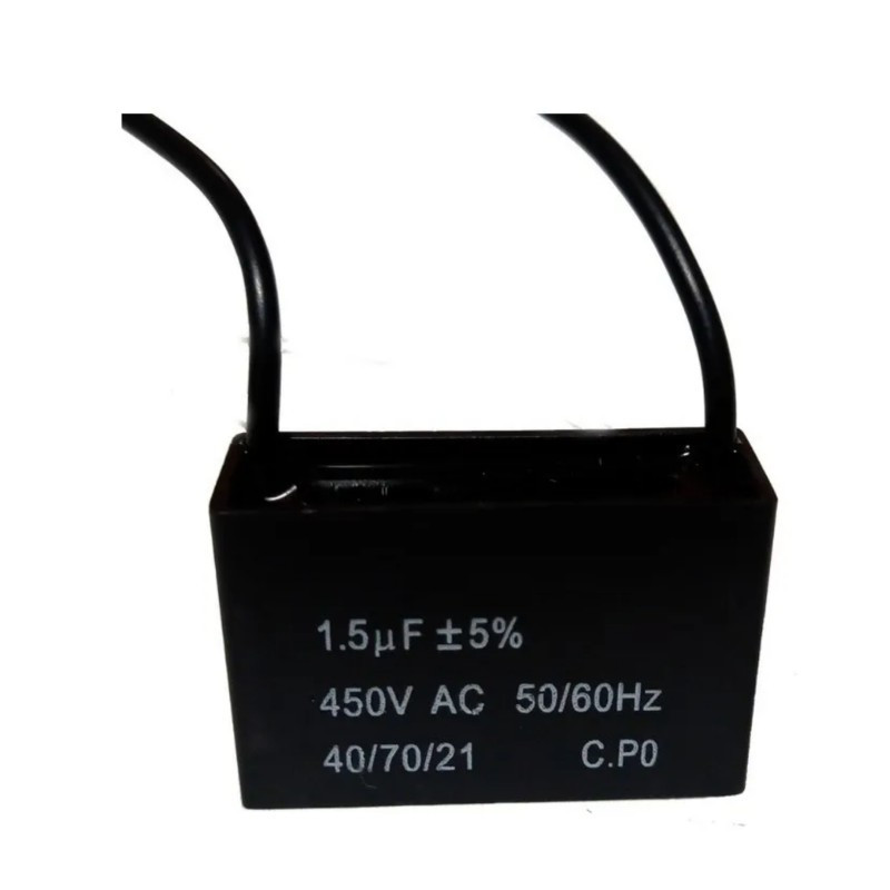 Capacitor para ventilador LEYDEN 440V 1.5uF Capacitor para ventilador LEYDEN 440V 1.5uF
