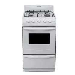 Cocina ESCORIAL CANDOR gas licuado 51cm 4 hornallas blanca