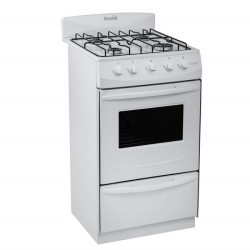 Cocina ESCORIAL CANDOR gas licuado 51cm 4 hornallas blanca
