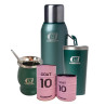 Kit matero LUSQTOFF termo + mate + yerbera + azucarera y vaso