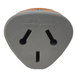 Ficha hembra EXLUTT axial 10A 250V naranja