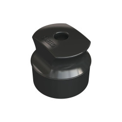 Ficha hembra JELUZ FH601 10A salida axial negro