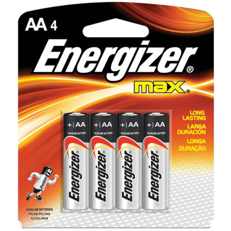 Pila AA ENERGIZER MAX 1.5v Blister 4 Unidades