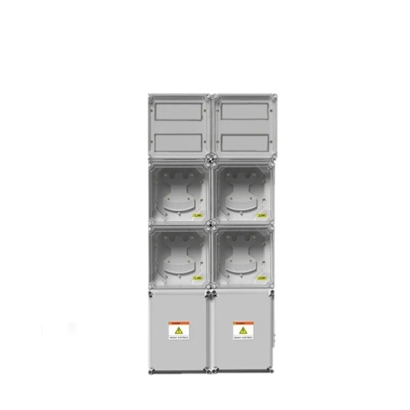 Gabinete GENROD columna 4 medidores trifásico pvc