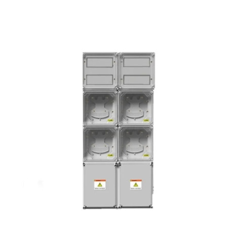 Gabinete GENROD columna 4 medidores trifásico pvc