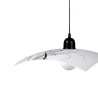 Colgante FERROLUX PARIS para 1 luz E27 vidrio blanco