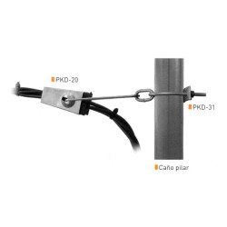 Abrazadera para pilar domiciliario PK 31 48mm