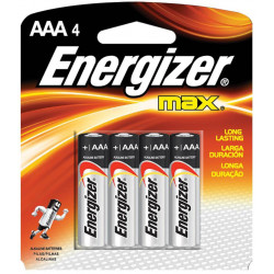 Pila aaa energizer max control e92bp4 1.5v blister de 4 unidades