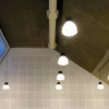 Colgante CABRERA para 1 luz E27 policarbonato negro