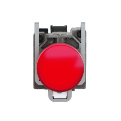Piloto luminoso CNC LAY4-BV64 led 24V metalico rojo componible