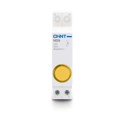 Piloto luminoso CHINT ND9-1/Y 230V amarillo para riel din