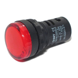 Piloto luminoso CHINT ND16-22DS/2 22mm 24V rojo compacta